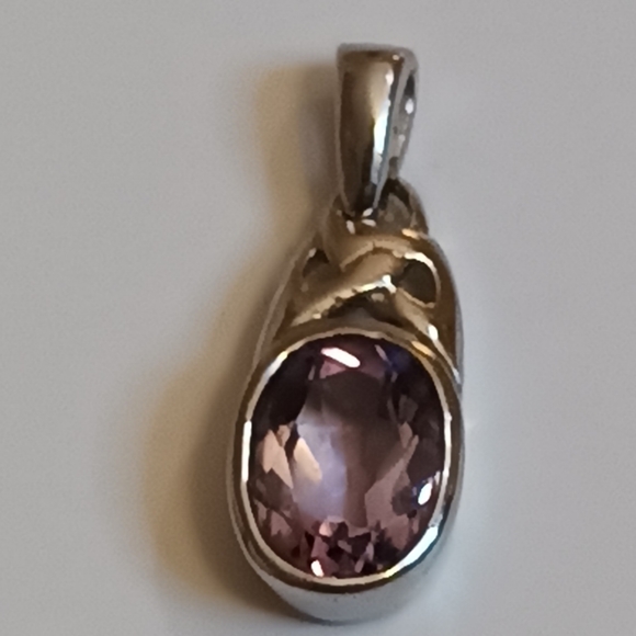 Celtic Amethyst Bracelet/ Earrings/ Pendant Set - Picture 6 of 8